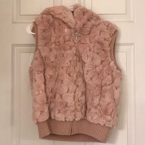 Genuine Rabbit fur fest in pink